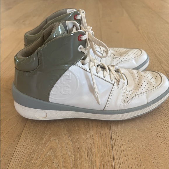 G/Fore Mens High Top Golf Shoe Shark Skin White Grey Size 9.5 - Picture 5 of 7